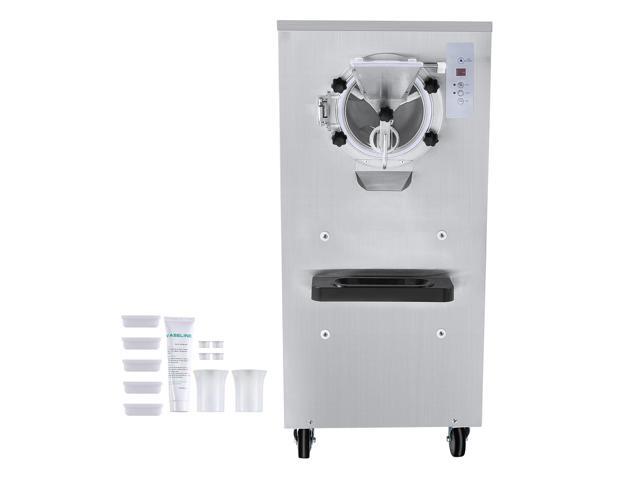 Commercial Ice Cream Machine, 20-25L/H Yield, 2400W 1-Flavor Hard Serve Ice Cream Maker, 8L Stainless Steel Cylinder, Digital Display Auto Clean...