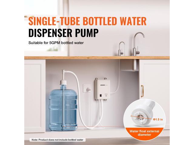 Water Pump System for 5 Gallon Bottles, Automatic Electric Dispenser, Single Inlet, Suitable for Coffee/Tea Appliances, Fridges, Ice Machines