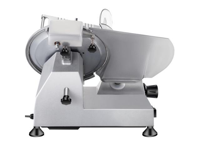240W Commercial Meat Slicer, Electric Deli Food Slicer, 10' Carbon Steel Blade Electric Food Slicer, 350-400RPM Meat Slicer, 0 - 0.47 inch...