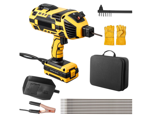 Portable Handheld Welding Machine, 20-120A Portable ARC Welder with 5-Level Current Adjustment & IGBT Inverter, 110V Handheld Stick Welder with Hot...