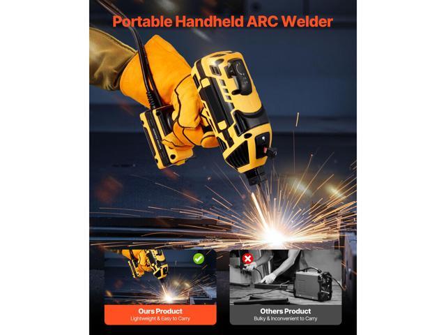 Portable Handheld Welding Machine, 20-140A Portable ARC Welder with 5-Level Current Adjustment & IGBT Inverter, 110V Handheld Stick Welder with Hot...