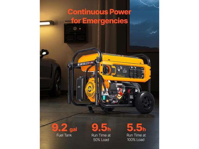 Portable Generator, Gasoline 13500W Peak Watt, LPG 12000W Peak Watt & Natural Gas 11000W Peak Watt Tri-Fuel Generator, Home Backup Generators with...