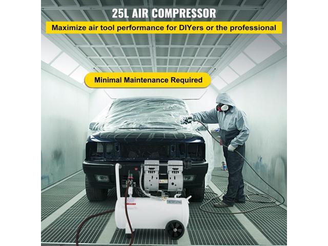 Air Compressor 6.6 Gallon, Portable Air Compressor 1 HP, Oil Free Air Compressor Steel Tank 750W, Pancake Air Compressor 115 PSI, Ultra Quiet...