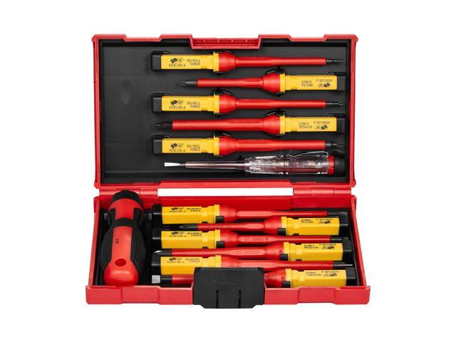 Insulated Screwdriver Set 13-Piece Insulated Tool Set for Electricians 1000V