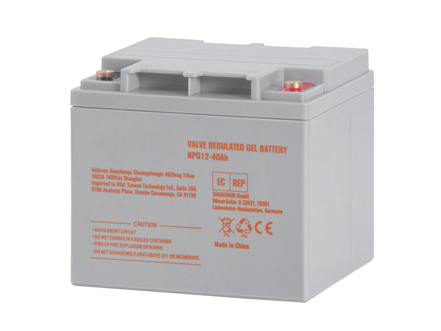 VEVOR Rechargeable AGM Marine Battery, 12V 40AH, with 400A Discharge Current, Ideal for Mobility Scooters, Electric Wheelchairs, Go-Karts, and e-Bikes