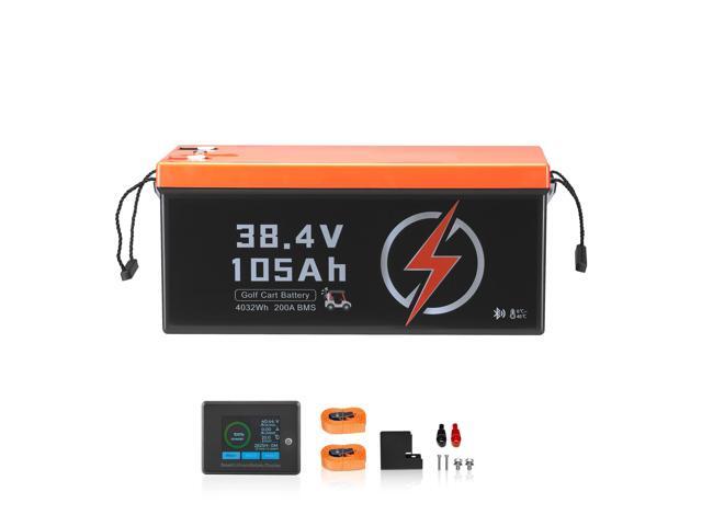 36V 105Ah Golf Cart Lithium Battery with LCD Monitor and 4000+ Cycles