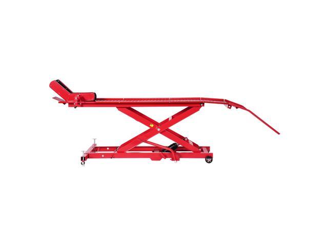 Motorcycle Lift Table, 1000lbs Weight Capacity, 360° Flexible Moving Motorcycle Jack Stand, 8.6-31 in Height Range, Heavy Duty Bike Repair Stand...