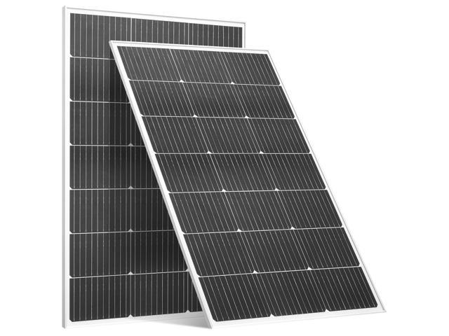 Vevor 2PCS 100W Monocrystalline Solar Panels, 23% High-Efficiency Mono PV Module with Stable MC4 Output & Aluminum Frame, IP65 Waterproof Solar...