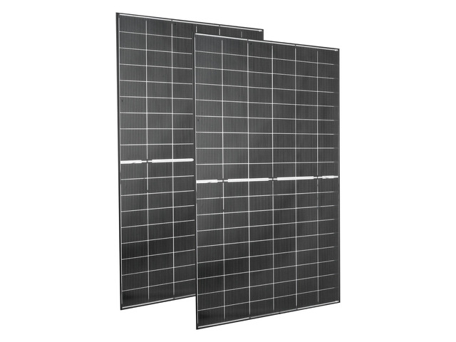 Vevor 2PCS 400W Bifacial Solar Panels, 16BB N-Type Monocrystalline PV Module 24% Efficiency, IP65 Waterproof Solar Panel with MC4 Output & Aluminum...