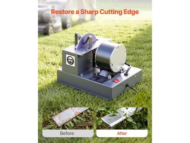 VEVOR Lawn Mower Blade Sharpener, 1/3HP Lawnmower Blades Grinder with 7' Ceramic Grinding Wheel, 30° or 40° Blade Sharpening Machine for High Lift,...