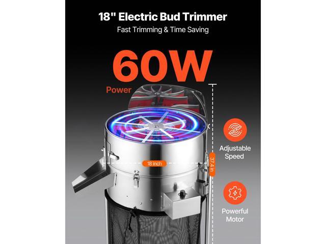 VEVOR Electric Bud Leaf Trimmer 18 in Tiltable Bud Trimmer Stainless Steel Blade