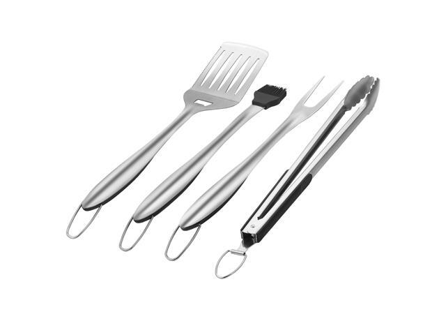 VEVOR 4PCS Grilling Tool Set BBQ Grill Accessories Stainless Steel Barbecue Utensil