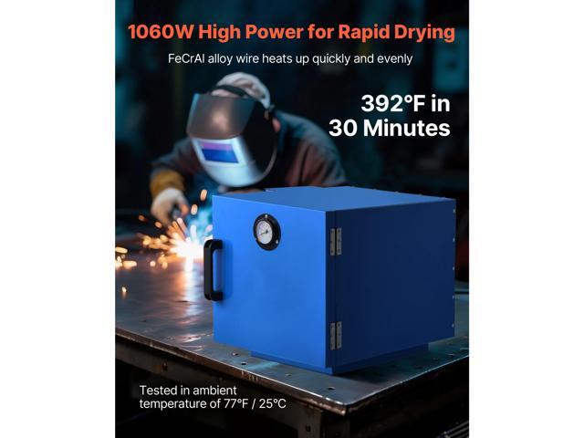 Vevor Welding Rod Oven, 200LBS Capacity Countertop Electrodes Drying Oven 1060W 120V, 104°F - 392°F Adjustable Welding Rods Dryer for 18-inch Stick...