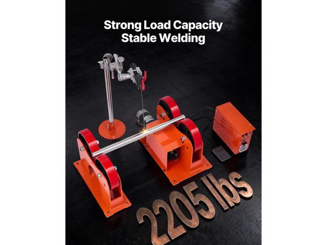 VEVOR Turning Rolls Linkage Roller, 2205 lbs Load Capacity, 2'-24' Diameter Adjustable, PU Rollers, Pipe Tank Turning Rolls Linkage Roller Rotary...