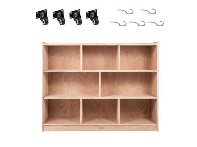 Cubby Mobile Tray Storage Cabinet, 8-Compartment Cubby Storage Shelf, Cubby Storage Cabinet 3-shelf, Classroom Cubbies, Classroom Furniture for...
