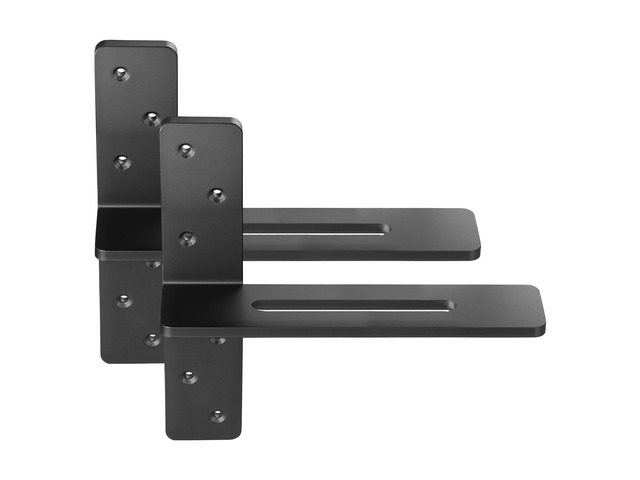 T Shelf Brackets 2 Pcs, 200 lbs/90 kg Weight Capacity, 12x2.89x12 in / 304.8x73.5x304.8 mm, Solid Steel Heavy Duty Brackets for Shelves, Countertop...