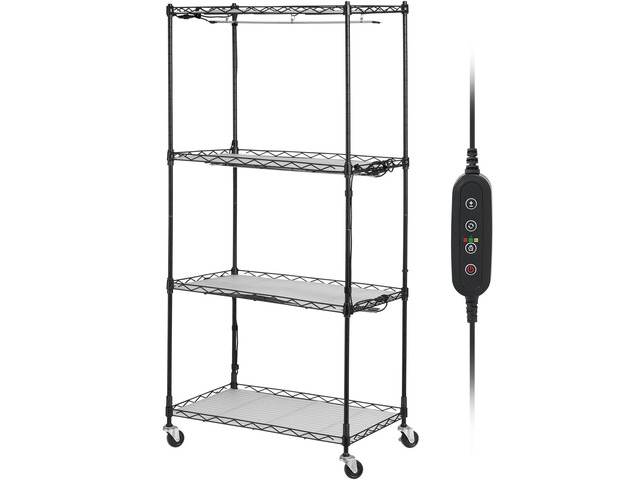 Plant Stand with Grow Light, 4-Tier Plant Shelf with 45W Full Spectrum Grow Light, 3 Mode Plant Light with Timer and Wheel for Seed Starting, Metal...