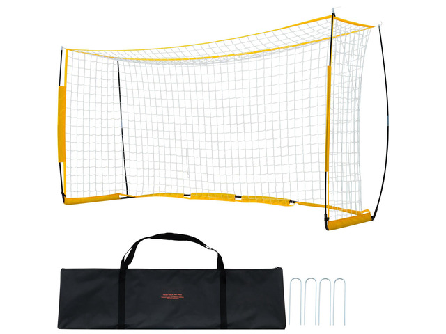 Portable Soccer Goal, 12x6 ft Adults Kids Backyard Soccer Net, Large Practice Soccer Net, Steel Fiberglass Structure Training Goal Set, All-Weather...