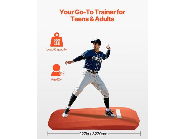 Pitching Mound, Portable Baseball Game Mound, 127 in Indoor Outdoor Pitching Practice and Training Equipment, Softball Pitching Aids with Antifade...
