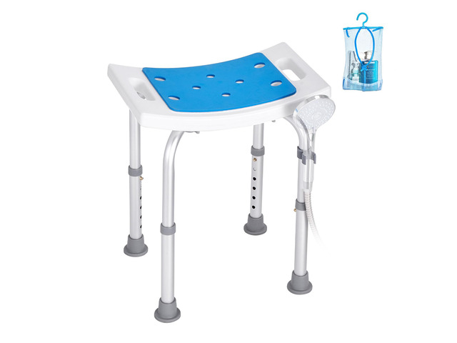 Shower Chair, Adjustable Height Shower Stool, Shower Seat for Inside Shower or Tub, Non-Slip Bench Bathtub Stool Seat for Elderly Disabled...