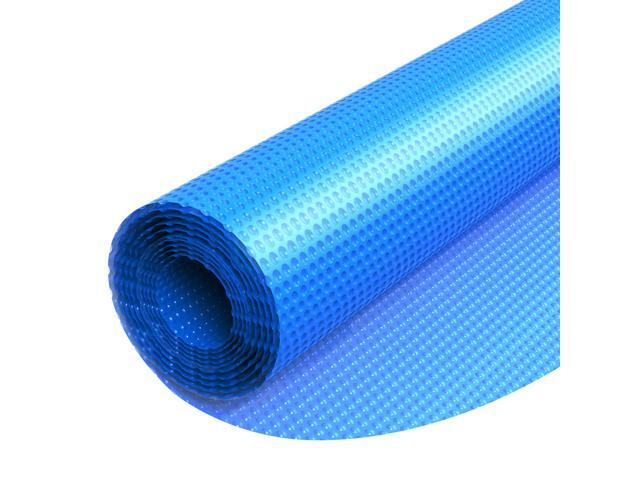 Solar Pool Cover, 24 ft Round Pool Bubble Cover, 12 Mil Pools Solar Blanket with Bubble & PE Material, Daytime Heat Absorption, Nighttime Heat...