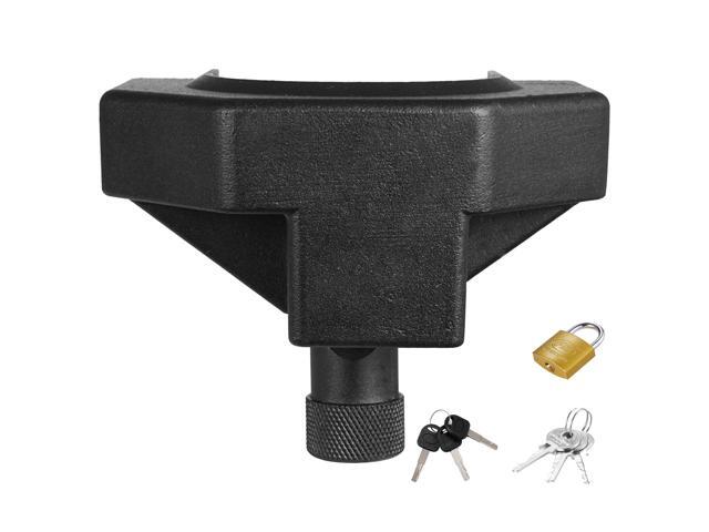 Trailer Hitch Lock Kit, Compatible with 2-5/16 in Couplers, Heavy-Duty Anti-Theft Trailer Ball Lock with 3 Keys & Padlock, Prying-Resistant &...