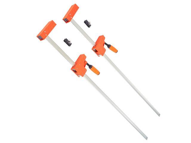 Bar Clamps for Woodworking, 2-Pack 50' Parallel Clamp Set, F Clamp with 1100 lbs Load Limit, Even Pressure, High-strength Plastic and Carbon Steel,...