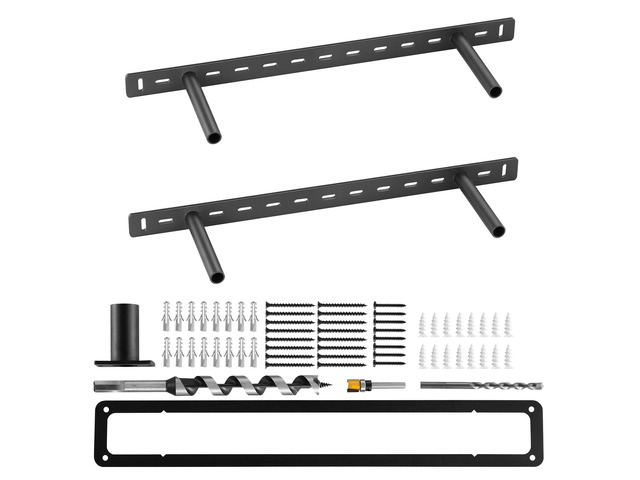 Floating Shelf Brackets 2 Pcs, 150 lbs/68 kg Weight Capacity, 22x6.2x1.5 inch / 558.4x157.4x38.1 mm, Heavy Duty Hidden Shelf Brackets Support, Wall...