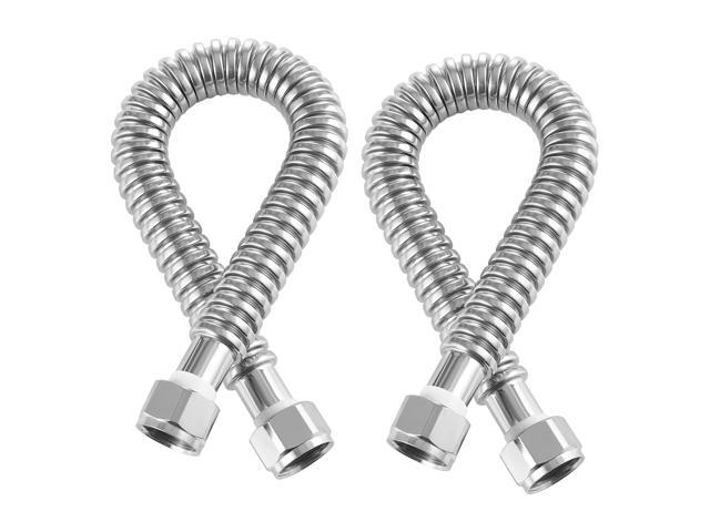 Water Heater Kit, 18 Inch Length Water Heater Flex Connector, Waters Heaters Installation Kit with 3/4' FIP x 3/4' FIP Inlet & Outlet Connection...