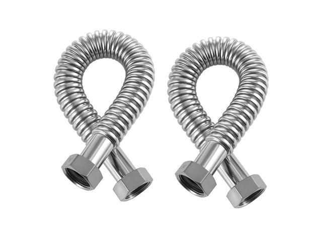 Water Heater Kit, 18 Inch Length Water Heater Flex Connector, Waters Heaters Installation Kit with 1' FIP x 1' FIP Inlet & Outlet Connection for...