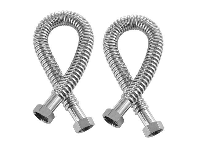 Water Heater Kit, 24 Inch Length Water Heater Flex Connector, Waters Heaters Installation Kit with 1' FIP x 1' FIP Inlet & Outlet Connection for...