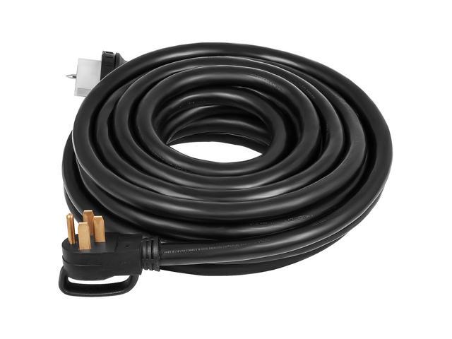 50Ft 50 Amp Generator Extension Cord 125V 250V STW6/3 + 8/1 Generator Cord, N14-50P & SS2-50R & CS6364 Twist Lock Connectors