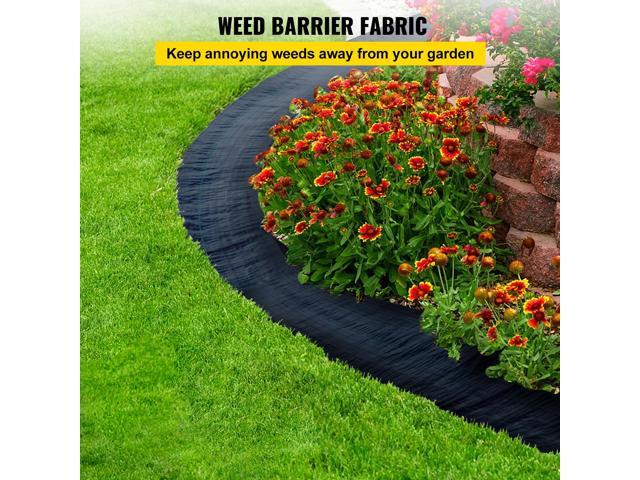 20 year 6x300 ft Heavy Duty PP Woven Weed Barrier Landscape Ground Cover 3.2Oz