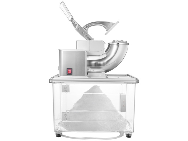 Commercial Ice Crusher 661LBS/H, 350W Electric Snow Cone Machine with 4 Blades, 2000RPM Stainless Steel Shaved Ice Machine with 11 Gal Crushed-Ice...