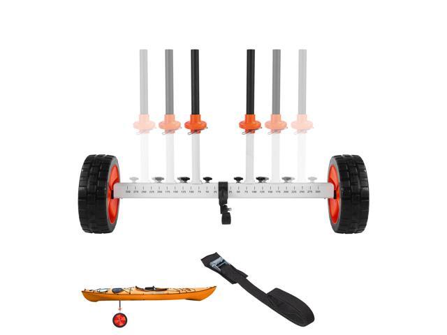 VEVOR Kayak Cart, 230 lbs Load Capacity, Canoe Cart Dolly with 10-inch Solid PU Tires & Kickstand, Assembles & Disassembles Within Seconds, Paddle...
