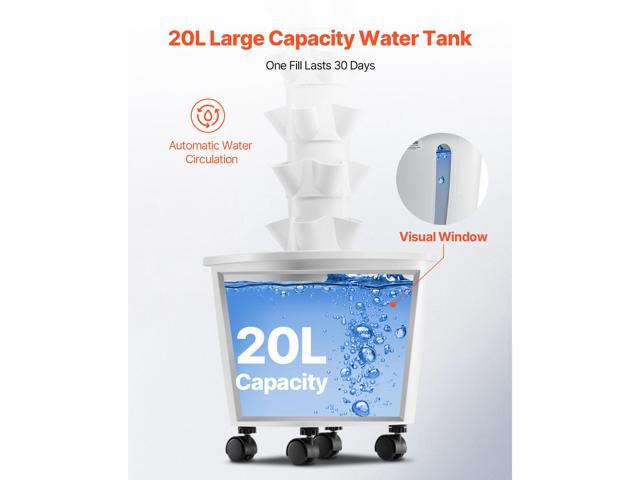 Hydroponic Growing System, 50 Pods Vertical 10 Tiers Hydroponic Tower, Rolling Hydronic Garden with Water Pump & Wheels, Indoor Plants Germination...