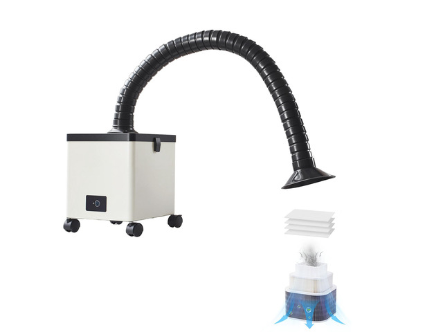 Solder Fume Extractor, 85W Brushless Soldering Smoke Absorber with 3-Stage Filters & 3-Speed Adjustment, 200m³/h Strong Suction Solder Smoke...