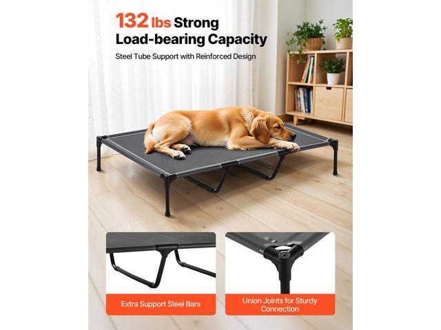 VEVOR Elevated Dog Bed for Large Dog Portable Raised Dog Cot with Metal Frame XL