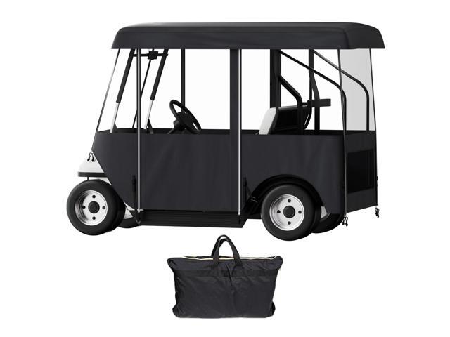Golf Cart Enclosure 86'', 4-Person Golf Cart Cover, 4-Sided Fairway Deluxe, 300D Waterproof Driving Enclosure with Transparent Windows, Fit for...