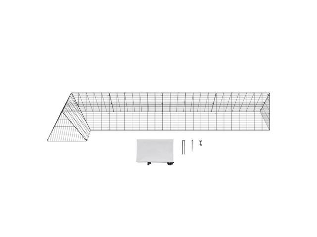 VEVOR Chicken Tunnels, 157.5 x 39.4 x 24.2 inch(LxWxH) Chicken Tunnels for Yard, Portable Chicken Tunnels for Outside with Corner Frames, Chicken...