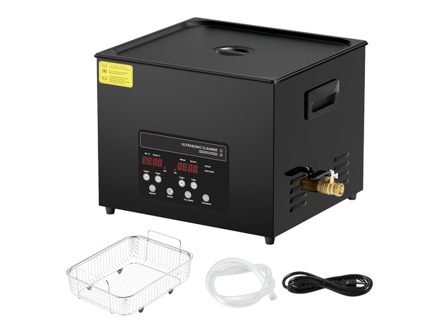 15L Ultra Sonic Cleaner, 360W Digital Ultrasonic Cleaning Machine with Gentle Mode & Upgraded Degassing, 40kHz Industrial Ultrasound Cleaner with...