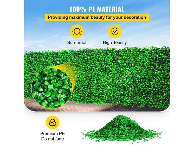 Artificial Boxwood Panel UV 24pcs Boxwood Hedge Wall Panels Artificial Grass Backdrop Wall 10/' X 10/' 4 cm Green Grass Wall, Fake Hedge for Decor...