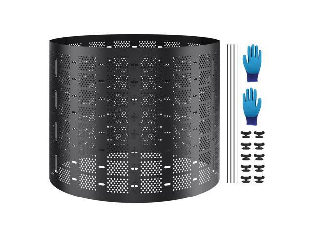 Compost Bin 220 Gallon, Outdoor Expandable Composter, Easy to Setup & Large Capacity Composting Bin, Fast Creation of Fertile Soil