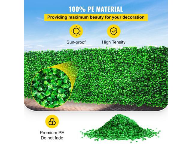 Artificial Boxwood Panel UV 48pcs Boxwood Hedge Wall Panels Artificial Grass Backdrop Wall 10X10/' 4cm Green Grass Wall Fake Hedge for Decor...