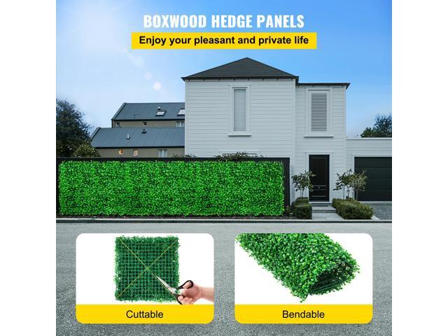 Artificial Boxwood Panel UV 48pcs Boxwood Hedge Wall Panels Artificial Grass Backdrop Wall 10X10/' 4cm Green Grass Wall Fake Hedge for Decor...