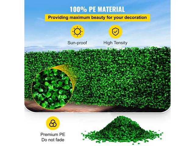 Artificial Boxwood Panel UV 6pcs Boxwood Hedge Wall Panels, Artificial Grass Backdrop Wall 20/' X 20/' 4 cm Green Grass Wall, Fake Hedge for Decor...