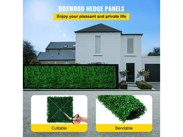 Artificial Boxwood Panel UV 6pcs Boxwood Hedge Wall Panels, Artificial Grass Backdrop Wall 20/' X 20/' 4 cm Green Grass Wall, Fake Hedge for Decor...