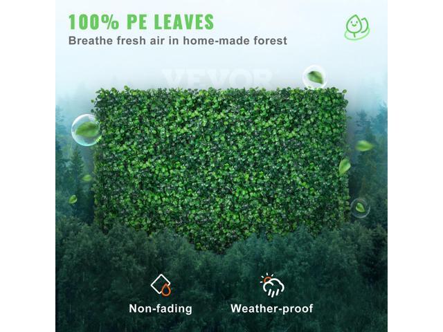 Artificial Boxwood Panel UV 24pcs Boxwood Hedge Wall Panels Artificial Grass Backdrop Wall 24/' X 16/' 4 cm Green Grass Wall, Fake Hedge for Decor...