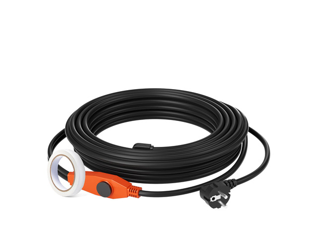 Pipe Heating Cable, 60FT 7W/FT Heat Tape for Pipes with Built-in Thermostat, Water Pipe Heat Cable Protects PVC Hose, Metal and Plastic Pipe from...