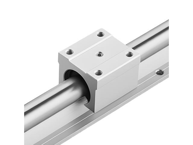 Linear Rail Kit, SBR20, 2Pcs 2000 mm (78.74 inch) Linear Motion Guide Rails and 4Pcs Bearing Slide Blocks, Fully Supported Shaft, for Cutting,...